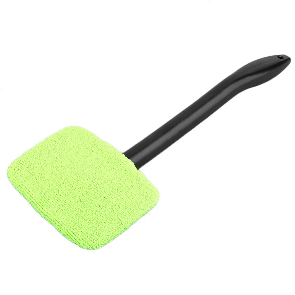 

Зеленая/синяя щетка из микрофибры с длинной ручкой для мытья автомобиля, очистка окон автомобиля, ткань для ветрового стекла автомобиля, чи...