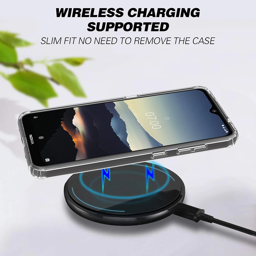 For Nokia7.2 Nokia 6.2 Acrylic + TPU Shockproof Transparent Armor Protective Back Cover Case |