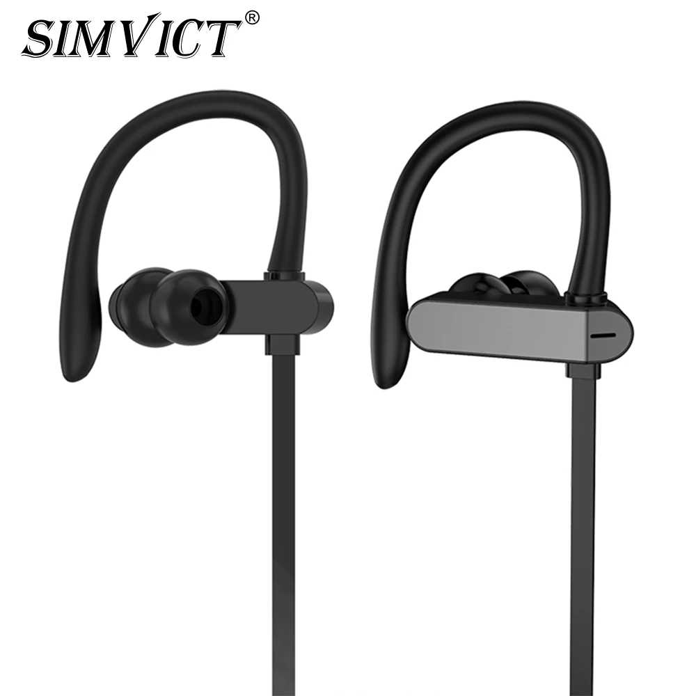 Simvict наушники для бега с супер басами гарнитура микрофоном спортивные вкладыши