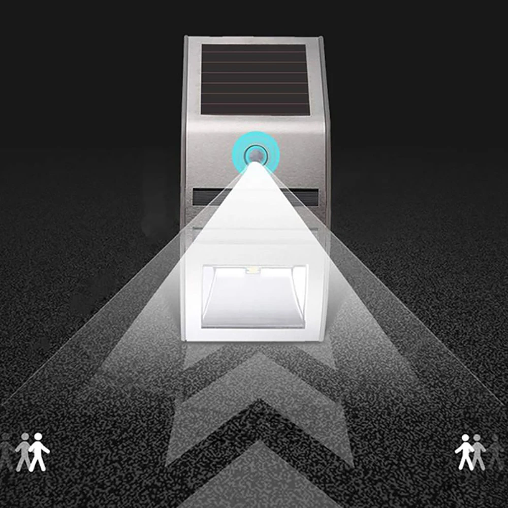 Солнечный светильник из нержавеющей стали IP65 водонепроницаемый ing индукция