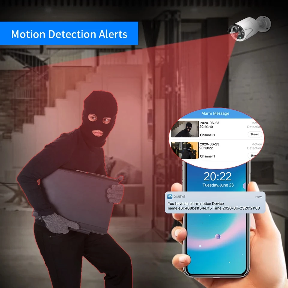 Умный сетевой видеорегистратор Tuya Onvif металлический чехол для IP-камеры