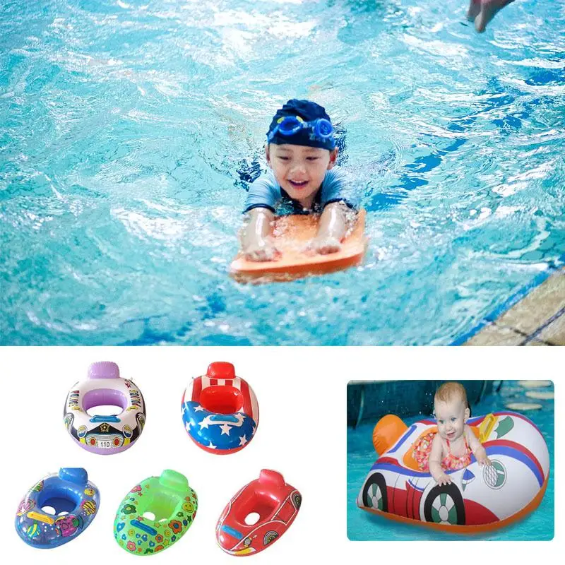 

Random Color Swimming Pool Accessorie Kids Baby for Boat Swim Float Ring Swimming Ring Kids Baby Swimming Seat Toy Design
