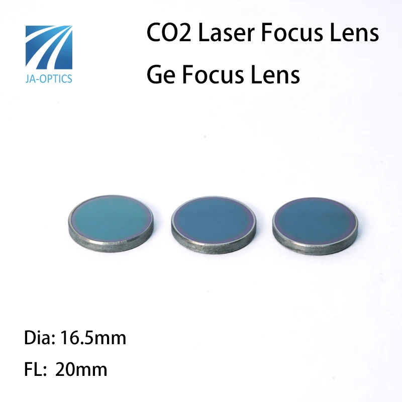 Лазерная линза JA-Optics CO2 Ge с фокусом Германия Dia16.5 FL20m для лазерной гравировальной
