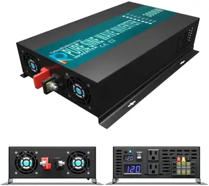 Несетчатый инвертор немодулированного синусоидального сигнала, мощность 3000 Вт, 24 В постоянного тока в 220 В переменного тока, инверторный генератор, преобразователь 12 В36 В48 В до 120 В230 В240 В