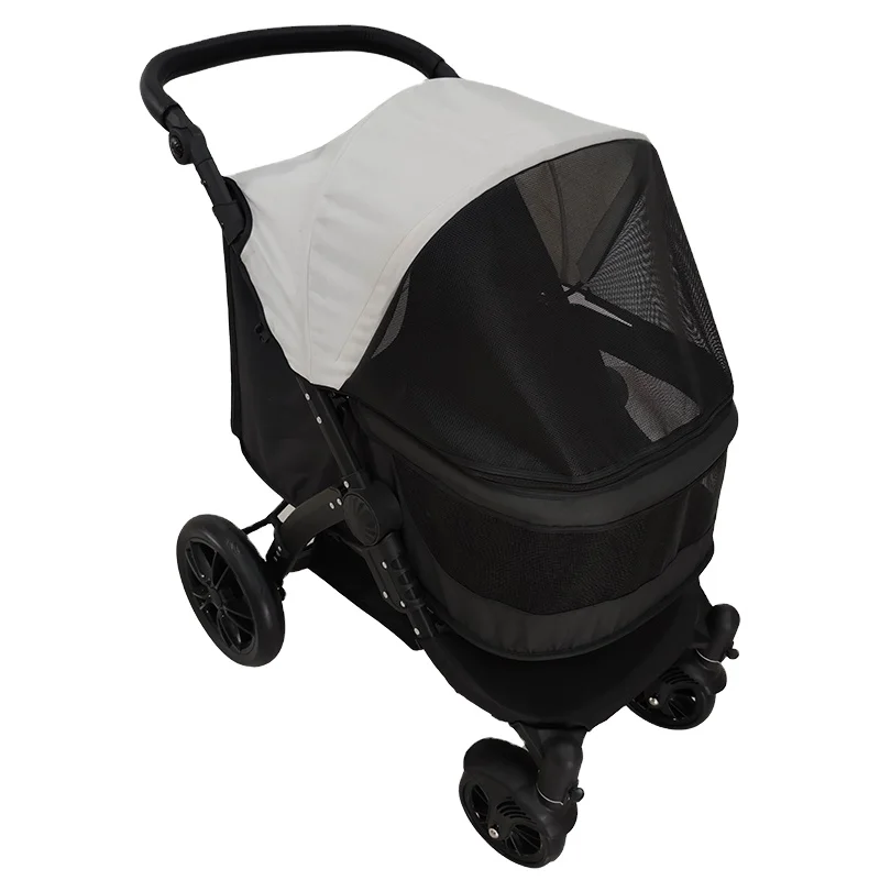 

Big dog stroller transport outdoor comfortable pet house travel twin dog stroller