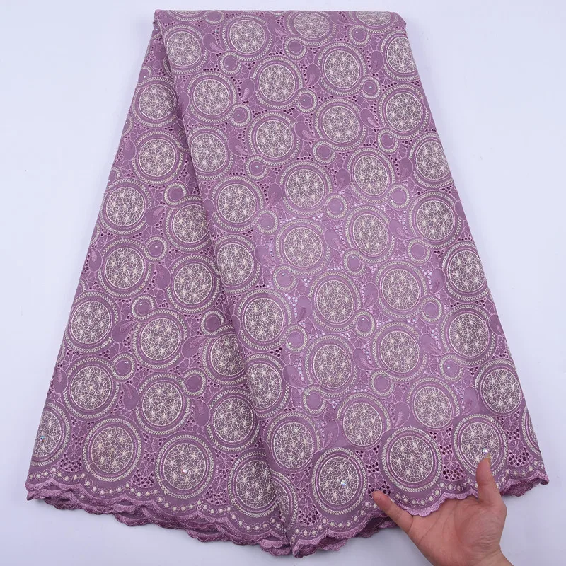 Новое поступление африканская сухая хлопчатобумажная кружевная ткань новейший