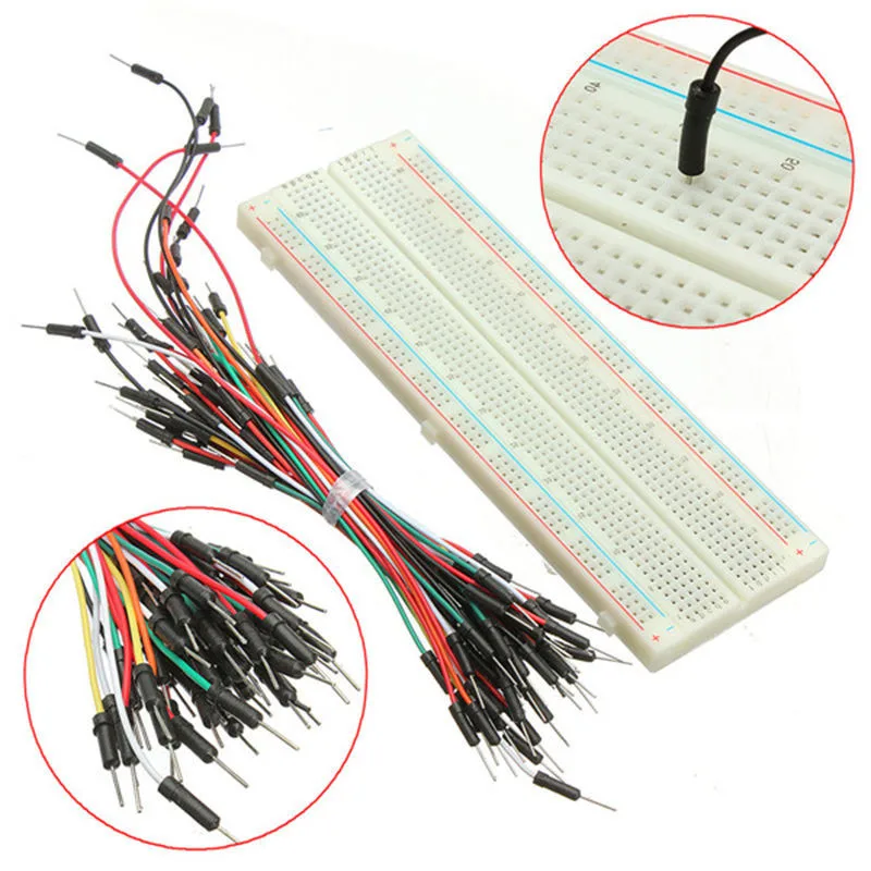 Макетная плата DIY KIT макетная без припоя MB102 модуль питания 3 В 5 + 830 точек 65