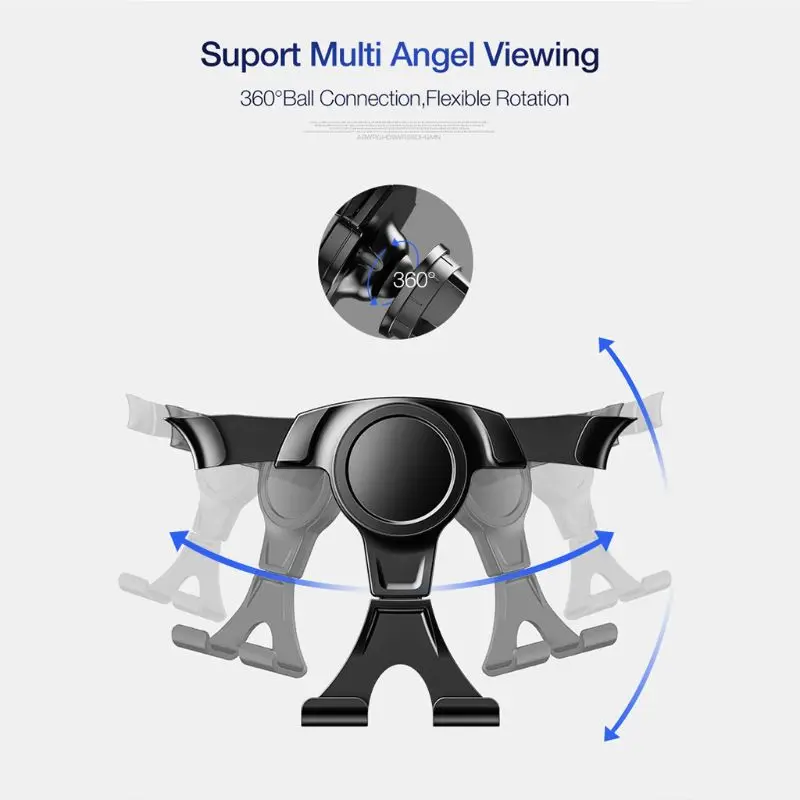 

Universal Car Accessories Bracket Smart Phone Gravity Holder Air Vent Clip Mount Stand