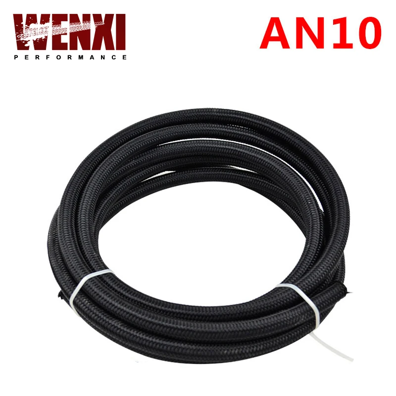 

10 AN Pro's Lite Black Racing Hose Fuel Oil Line 350 PSI WX7314