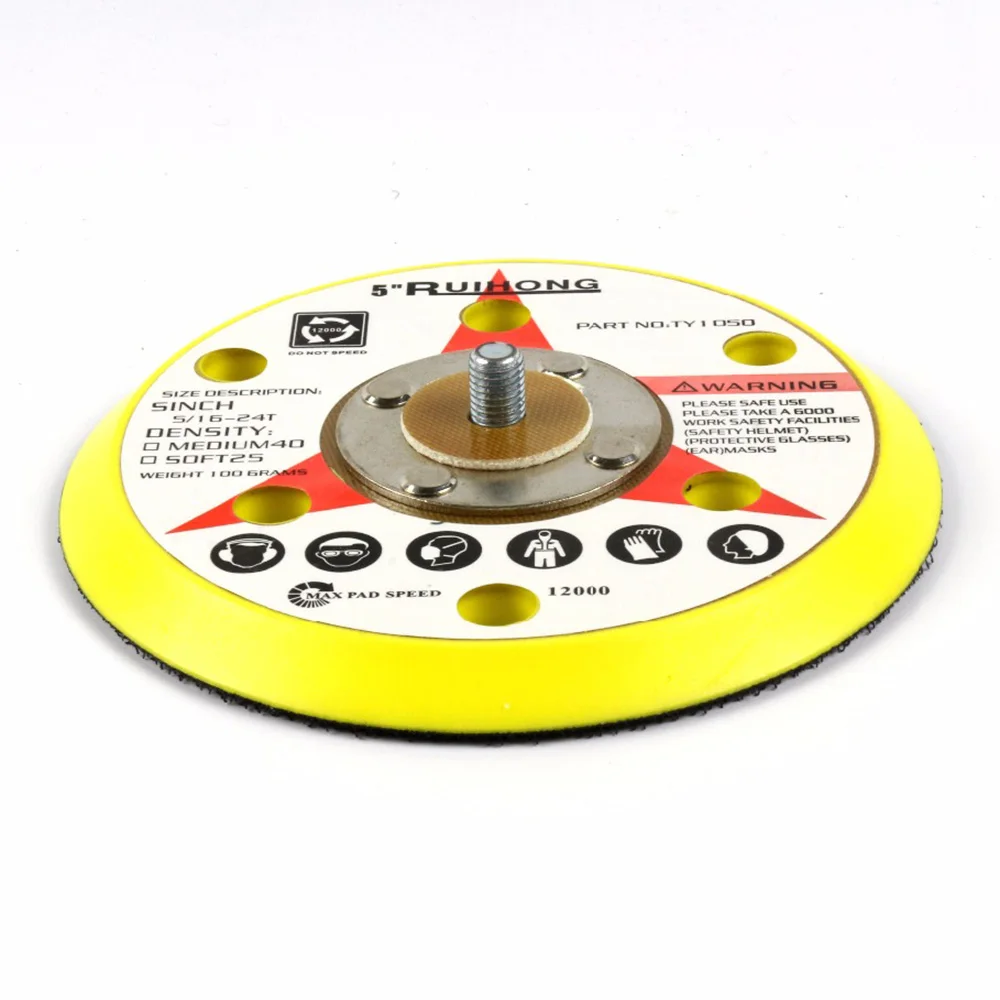 

Parts Sanding Disc 1pcs 6-Holes Flocking Backing Polyurethane Polishing