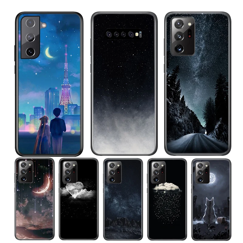 Starry Sky At Night For Samsung Galaxy S21 S20 FE Ultra S10 S10E Lite 5G S9 S8 S7 S6 Edge Plus Phone Case