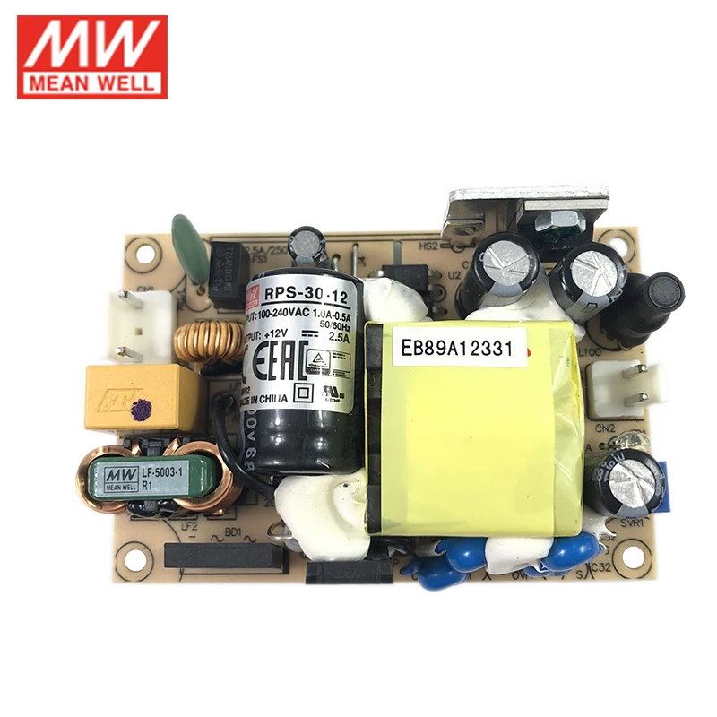 Надежный Зеленый Блок питания MEAN WELL импульсный источник с открытой рамой для