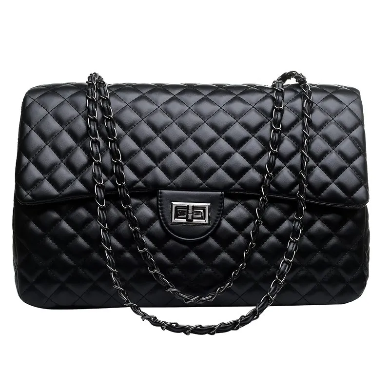 Женская сумка Большая вместительная из искусственной кожи Сумочка черная