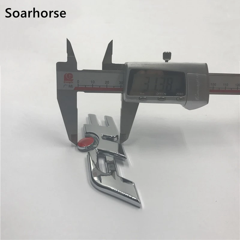 

For Honda 2007-2013 Fit Red Dot Emblem Badge Decal Car Tailgate Letters Logo Sticker