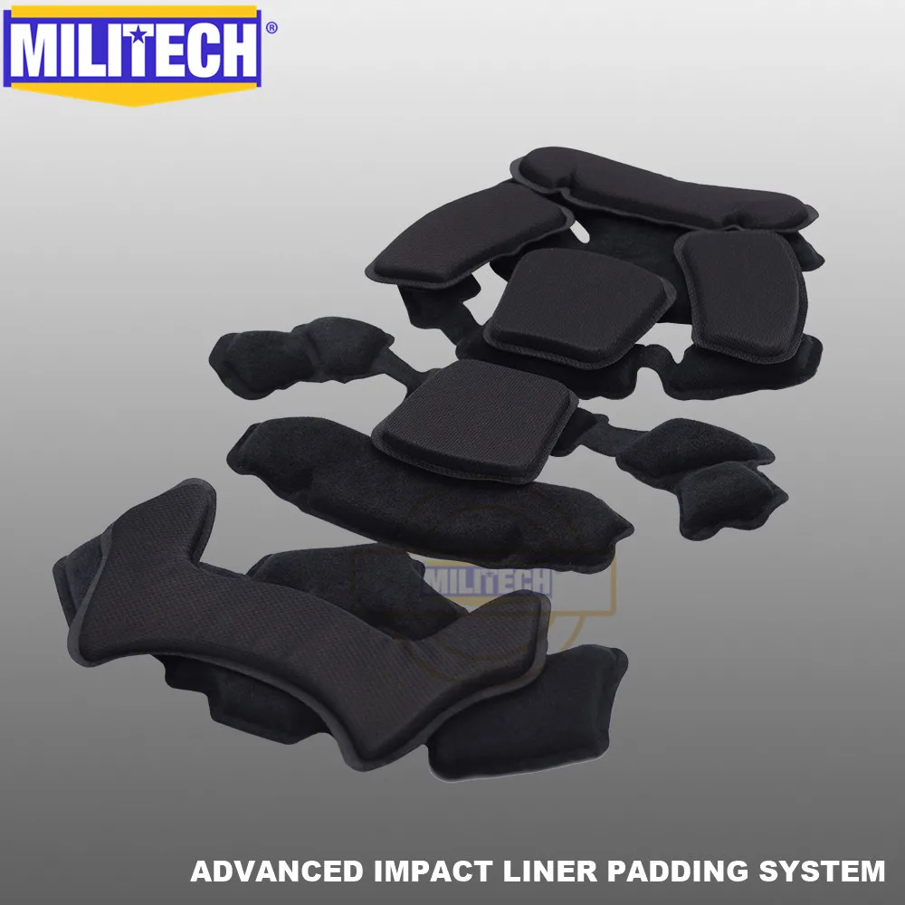 MILITECH стек встроенный расширенный подкладка для ударного воздействия система обивки для флюса/быстрого/MICH/OPS-Core/ACH/MTEK/PASGT баллистический шлем