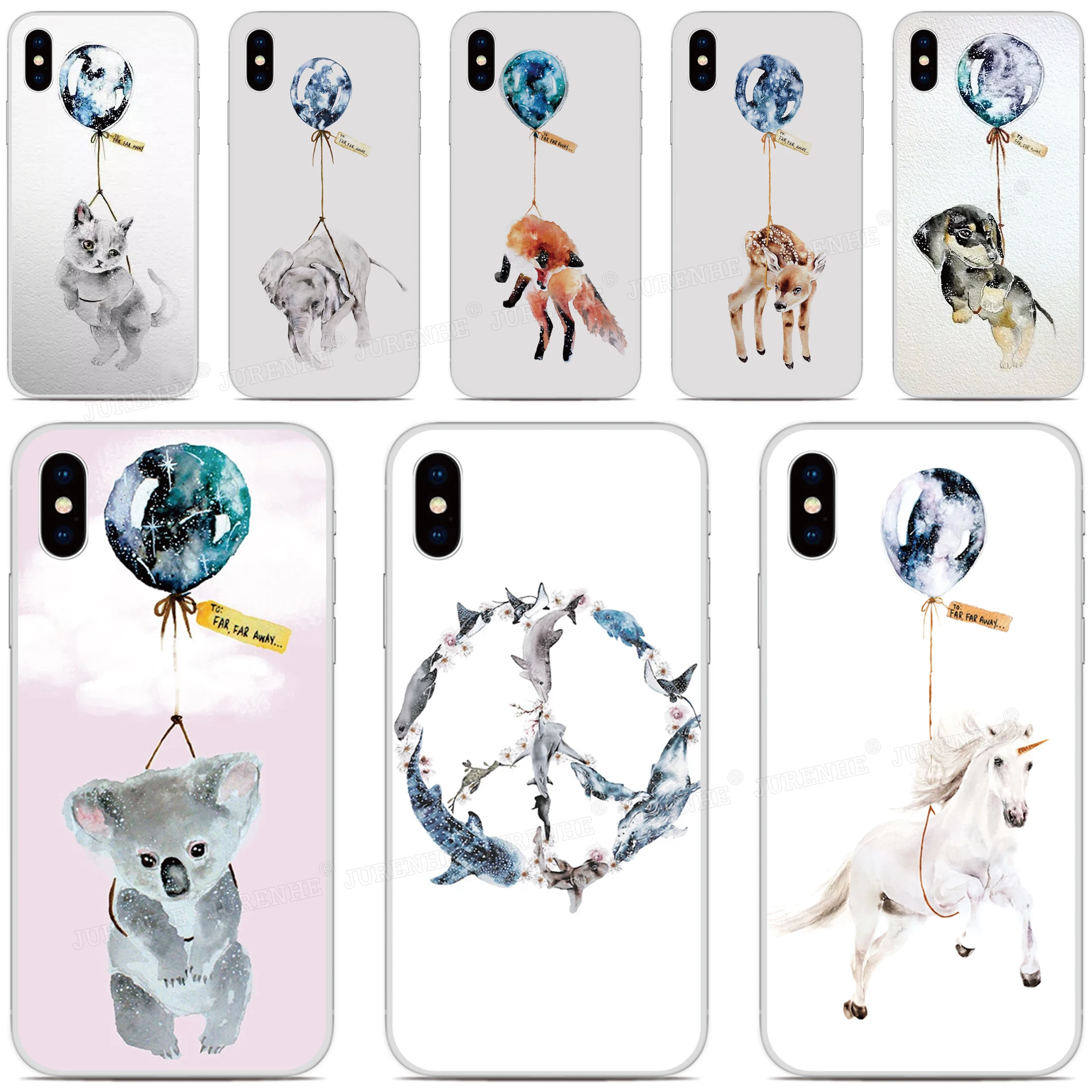

Soft TPU Animal and Balloon Phone Case For Alcatel 1L 1S 3L 2021 1 3C 1C 1X 1V 3V 3X 2019 1A 1B 1SE 2020 Silicone Back Cover