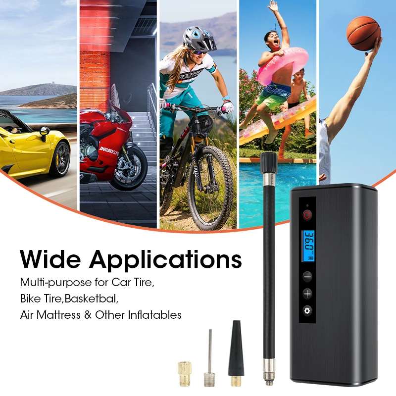 Vtopek автомобиля Портативный воздушный компрессор давление в шинах насосы для