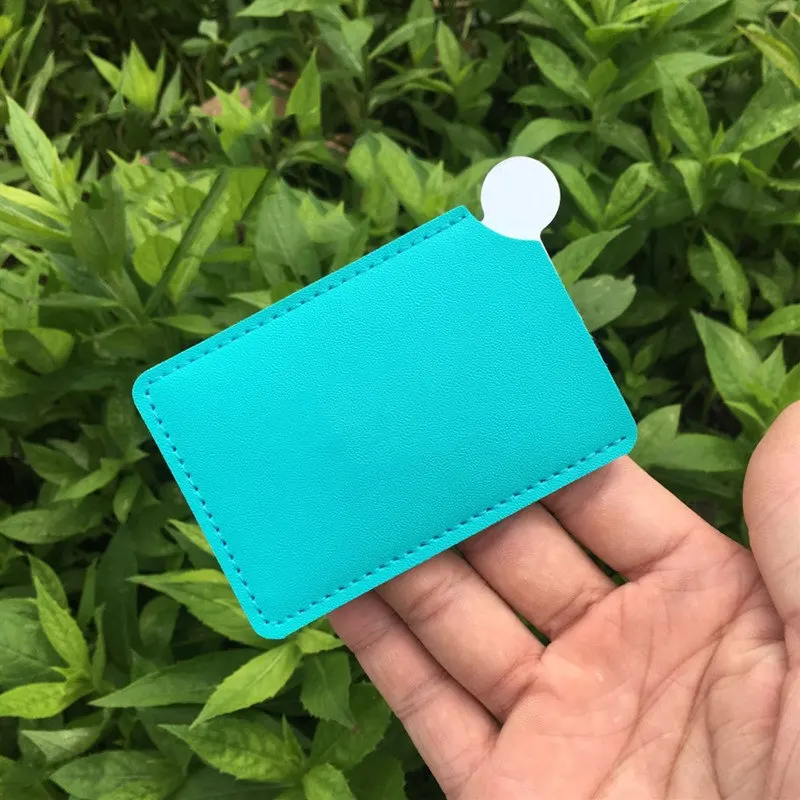 Light blue Красота, подарок для подружки невесты, подарок для душа, для женщин, для свадьбы, портативный мини Макияж, распродажа, элегантный стиль, Брендовое зеркало для гостей - Цвет: Light blue