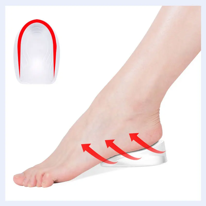 Силиконовая невидимая увеличивающая рост стелька для мужчин Спортивная женская