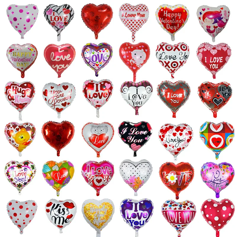 10 шт 18inch с принтом надписью I Love You (я тебя люблю) TE AMO Фольга воздушные шары одежда