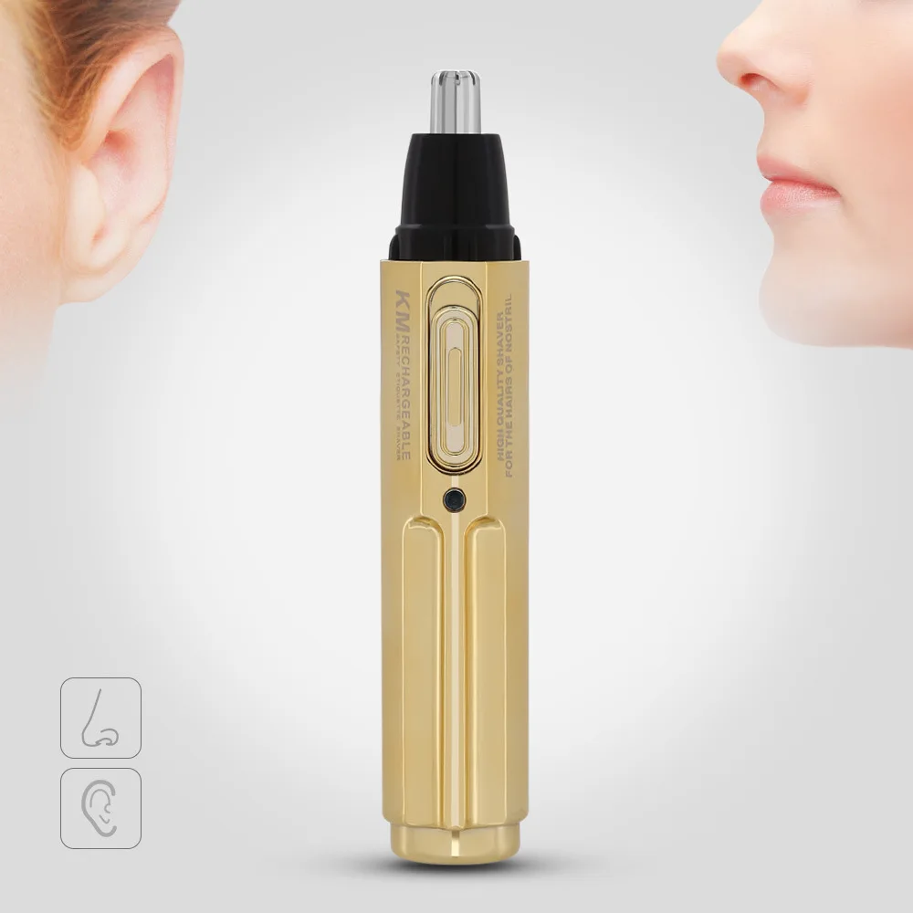 

KEMEI New Electric Nose Hair Trimmer Professional Rechargeable Stainless Steel Nose Hair Cut Machine cortapelos nariz KM-6616