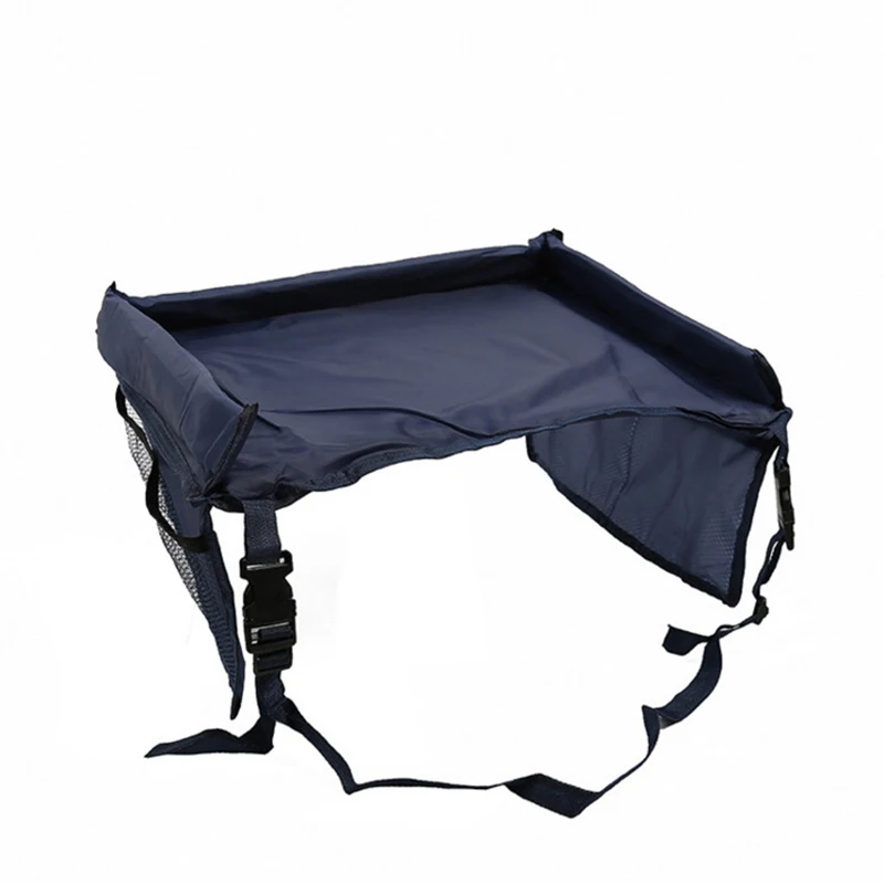 Navy Blue Table Детское автомобильное сиденье, поднос для коляски, детская игрушка, держатель для воды, стол для детей, портативный стол для автомобиля, детский игровой стол для хранения 40*33 см - Цвет: Navy Blue Table