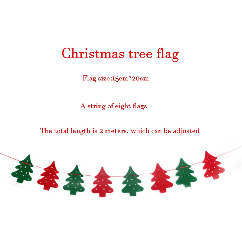 Рождественские украшения в виде флага Санта клаусы лося звезды носки на