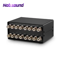 nobsound mini passive 2 in 2 out power amplifier speaker switcher box stereo audio ab selector splitter