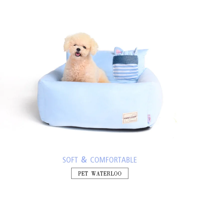 

High Back Pet Dog Bed Houses For Small Medium Dogs Entry Lux Dogs Bed For Bulldog Cat Bed And Houses Warm Baskets Nest For Dogs