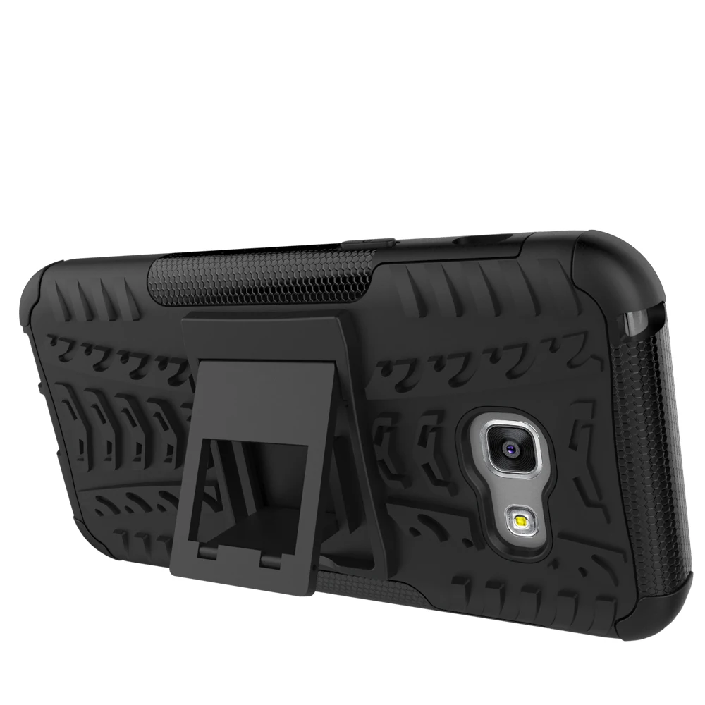 Чехол для samsung Galaxy A3 2017 a320 PC + Силиконовый сверхмощный противоударный 3D чехол