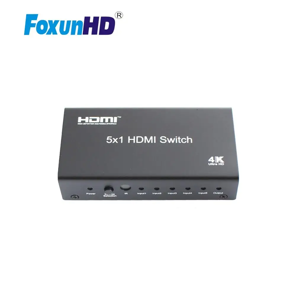 

5-портовый HDMI-переключатель FoxunHD 4K/CEC/IR