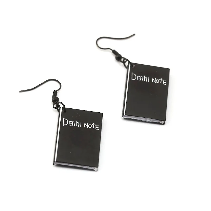 Серьги-подвески в виде книжки из аниме Death Note | Украшения и аксессуары