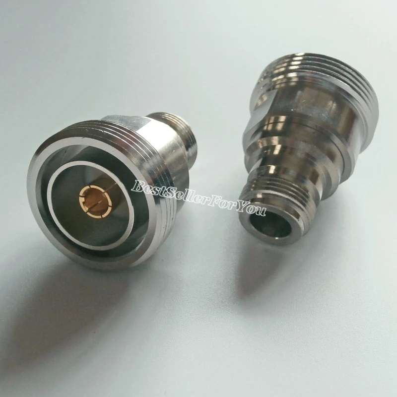1Pcs L29 7/16 DIN Female To N Jack Straight RF Coaxial Adapter Connector |