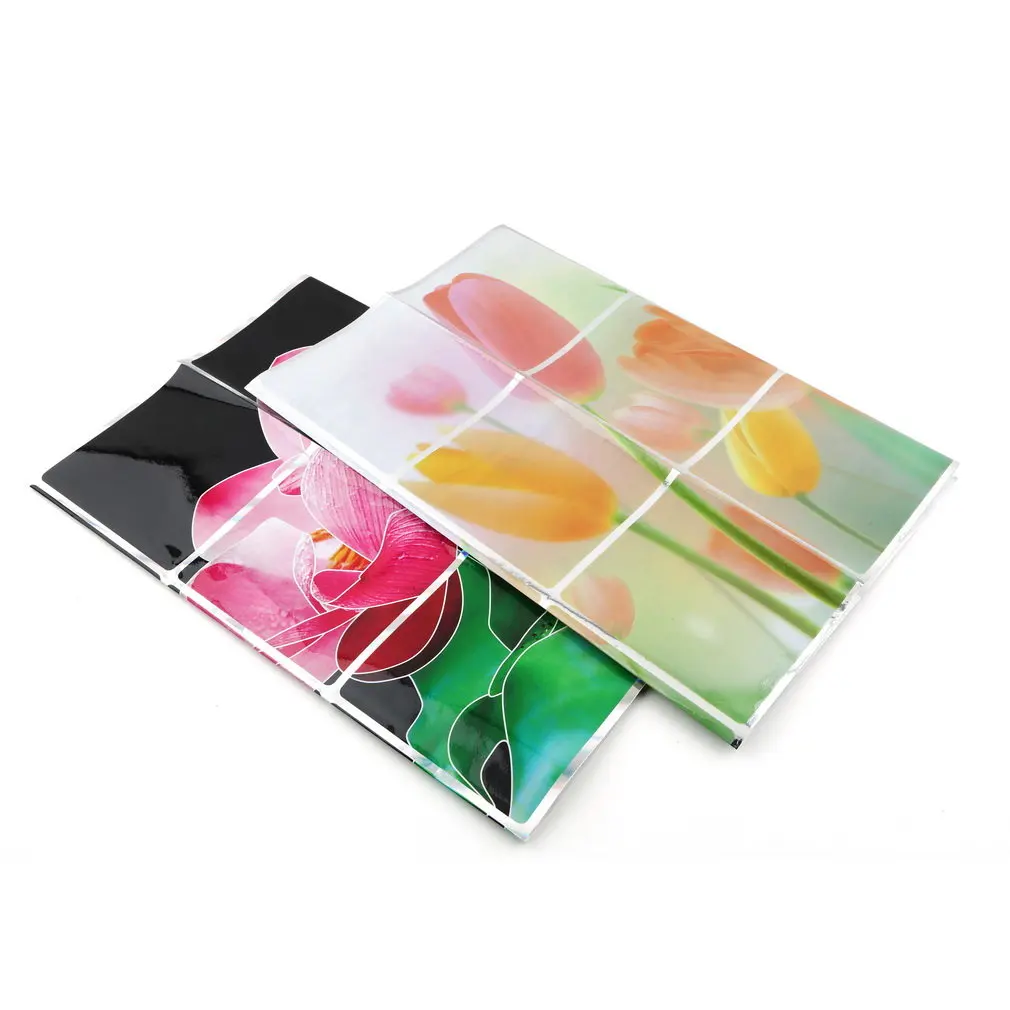 1pcs Waterproof Flower Pattern Aluminum Copper Foil Sticker Oil Proof Kitchen wall stickers home decor decoration |