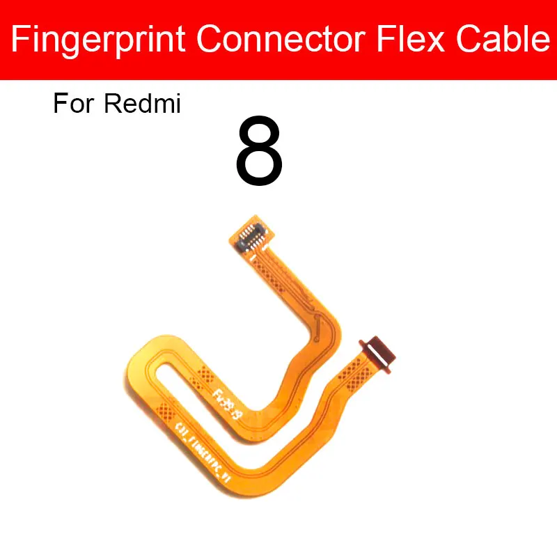 Сканер датчика отпечатков пальцев с сенсорным ID подключением для Xiaomi Redmi Mi Note 7 8