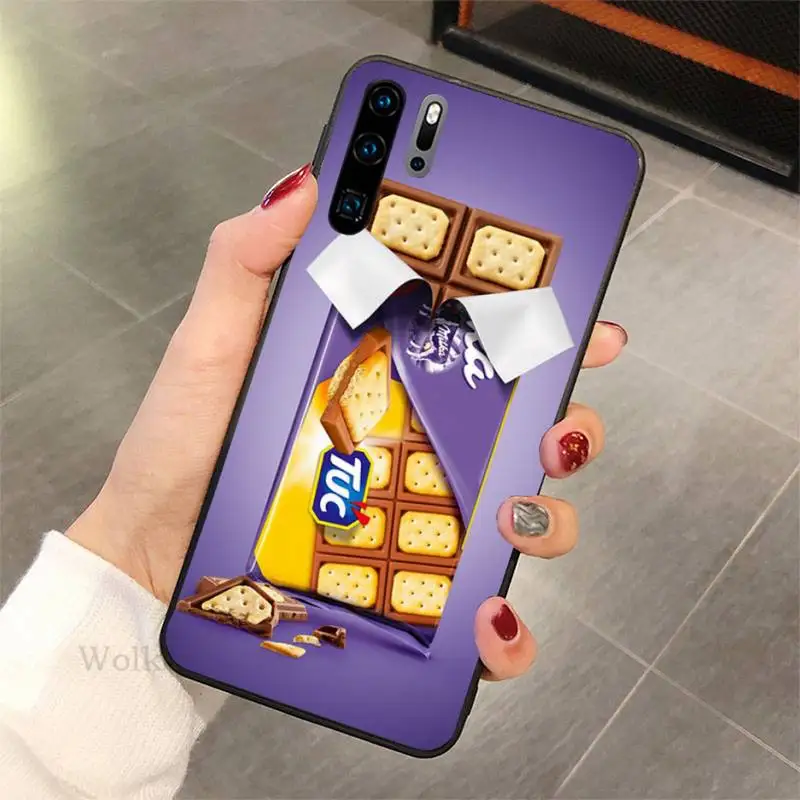 

Chocolate Milka Phone Case For redmi 5 plus 6 7 8 8A 9A note 7 8T 9S pro max Black Soft nax fundas cover
