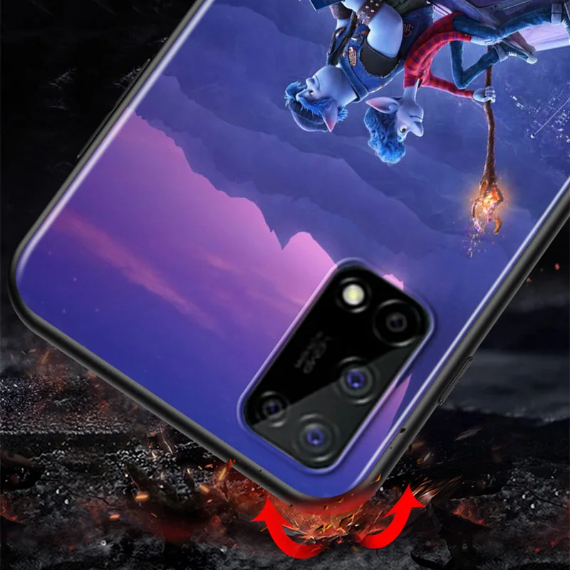 

Disney Cartoon Animation Onward For Huawei Honor V9 Play 8S 8C 8X MAX 8A Prime 8 7S 7A Pro 7C Soft TPU Silicone Black Phone Case