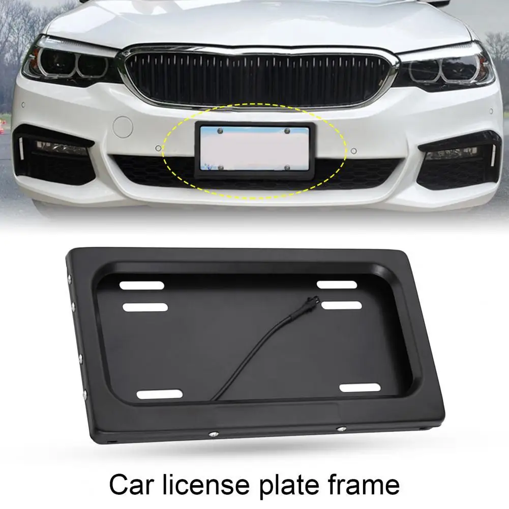 

Shutter Cover License Plate Frame Electric Stealth License Plate Holder for USA Standard New Energy Vehicles