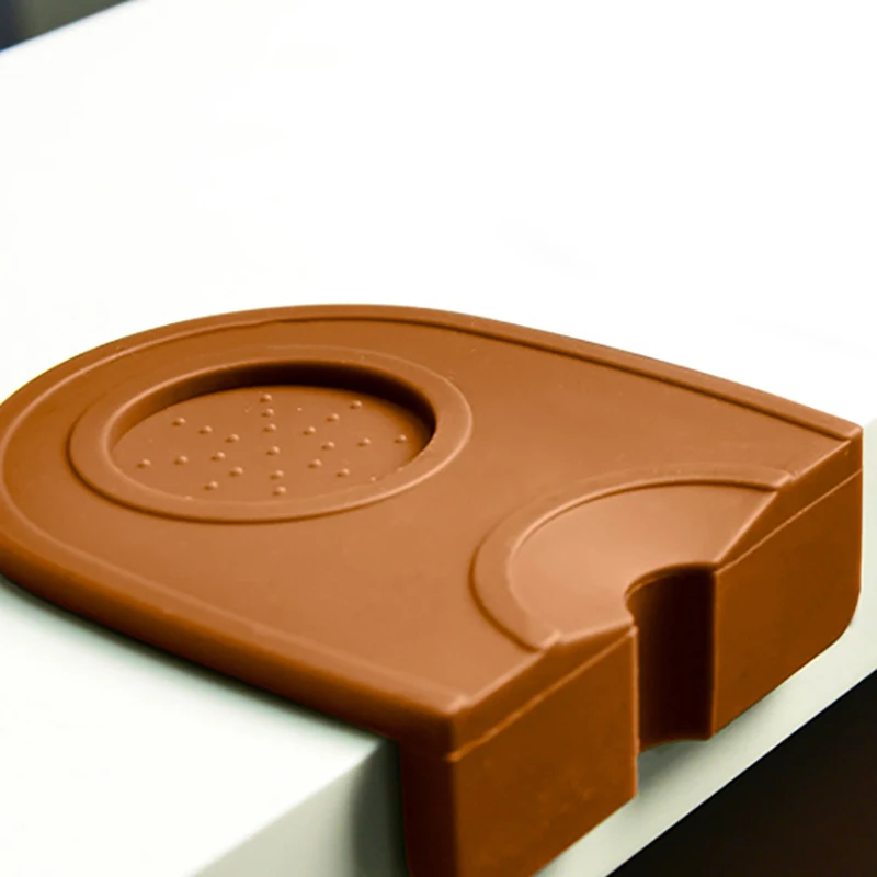 Маленький нескользящий эспрессо двойной кофе трамбовочный коврик силиконовый