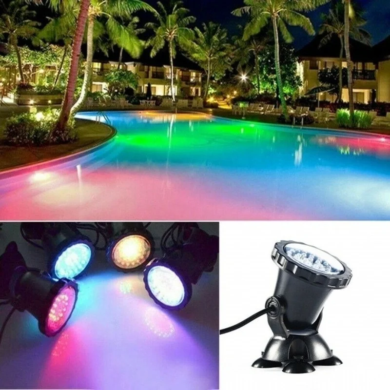 4 светильник s RGB светодиодный подводный Точечный для аквариума аквариумный