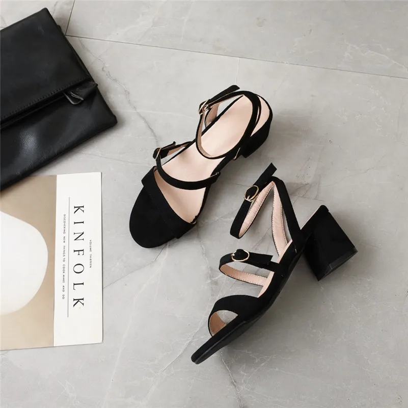 ANNYMOLI/обувь на высоком каблуке с ремешком щиколотке Женские сандалии Обувь