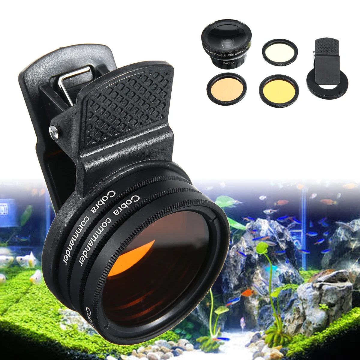 

Aquarium Fish Tank Photography Lens Phone Camera Aquarium Coral Artistic Lens Aquatic Terrarium Accessories