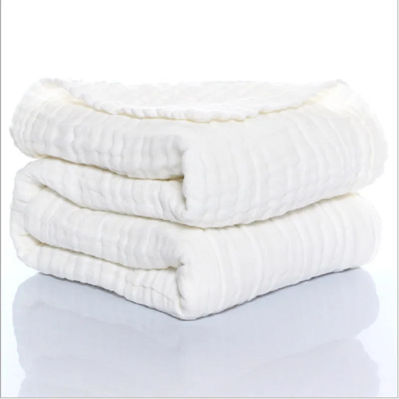 Муслиновое хлопковое детское одеяло, 6 слоев, пеленка, одеяло для сна, теплое покрывало для кровати, муслиновое детское одеяло