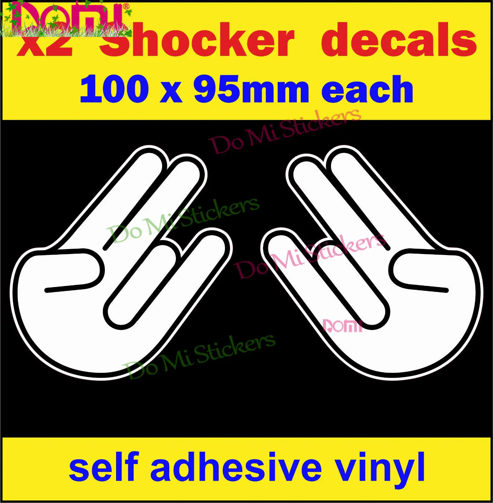 Виниловая наклейка 2 Fun рука шокер Bomb JDM Dub Jap RV Van Европейская для ноутбука