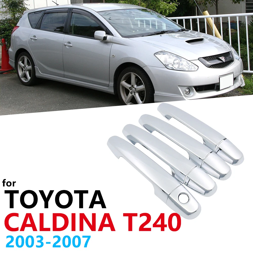 Роскошная хромированная накладка на боковую дверную ручку Накладка для Toyota caldine