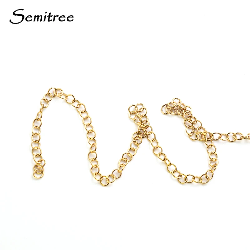 Semitree 100 шт. 4 мм проволока из нержавеющей стали 0 6 гальванические золотые колечки