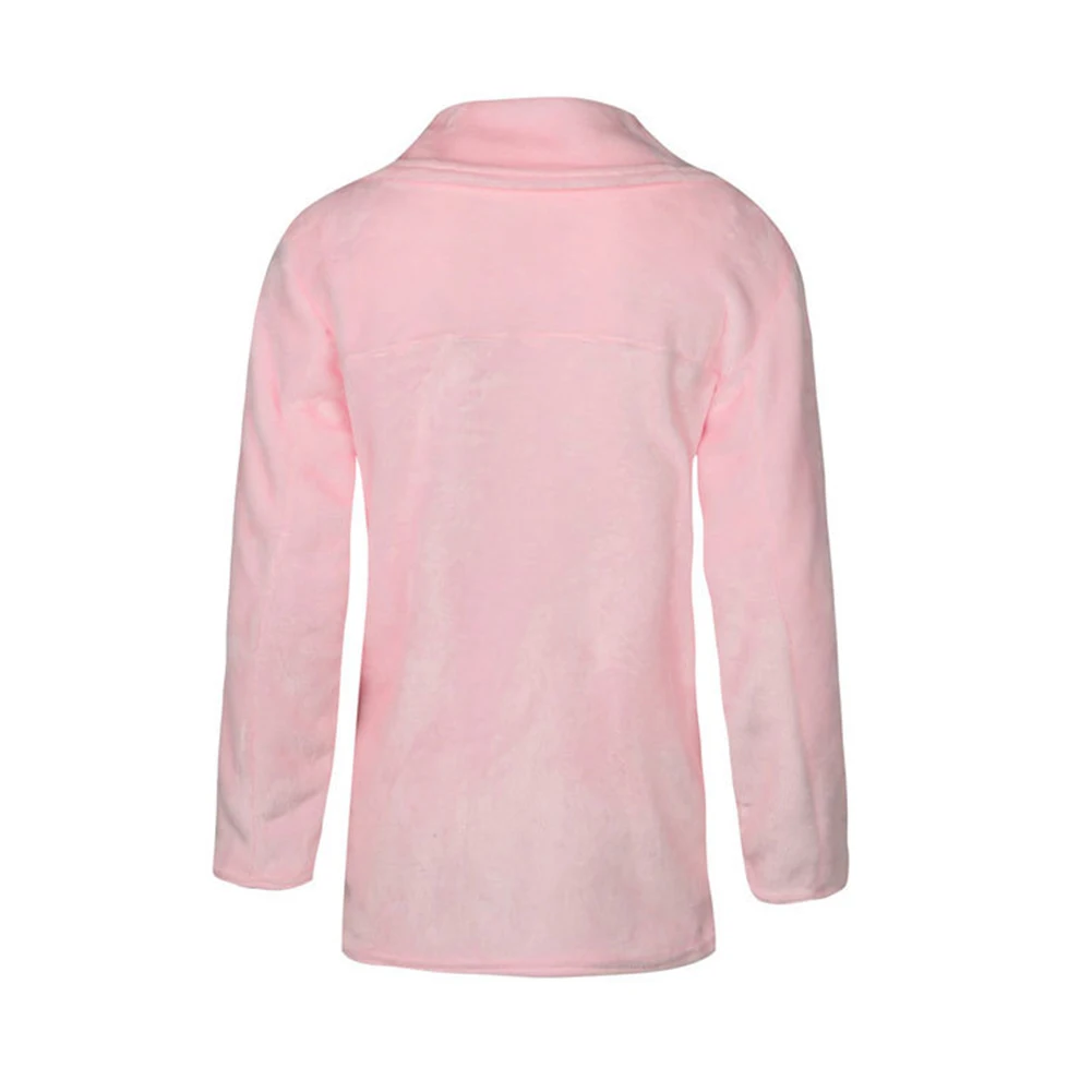 

Daily Solid Color Winter Streetwear Warm Ladies Long Sleeve Lapel Dating Casual Woman Jacket Soft Plush Travel Slim