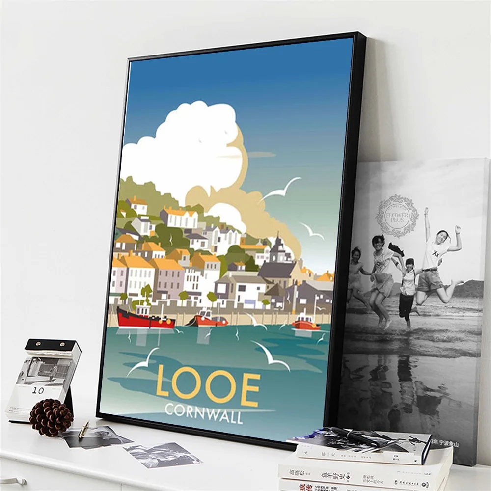 

Poster Modern Minimalist Vintage Travel Landscape Posters and Prints Canvas Painting Wall Art Picture for Living Room Home Decor