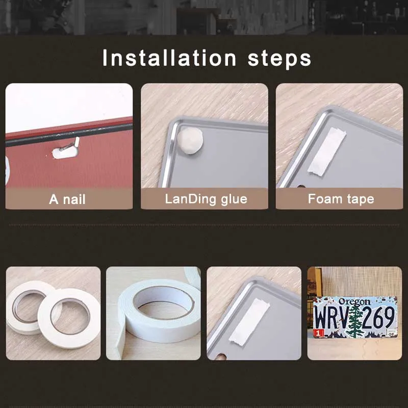 Американский номер автомобиля Лицензия Ретро Металлические оловянные знаки