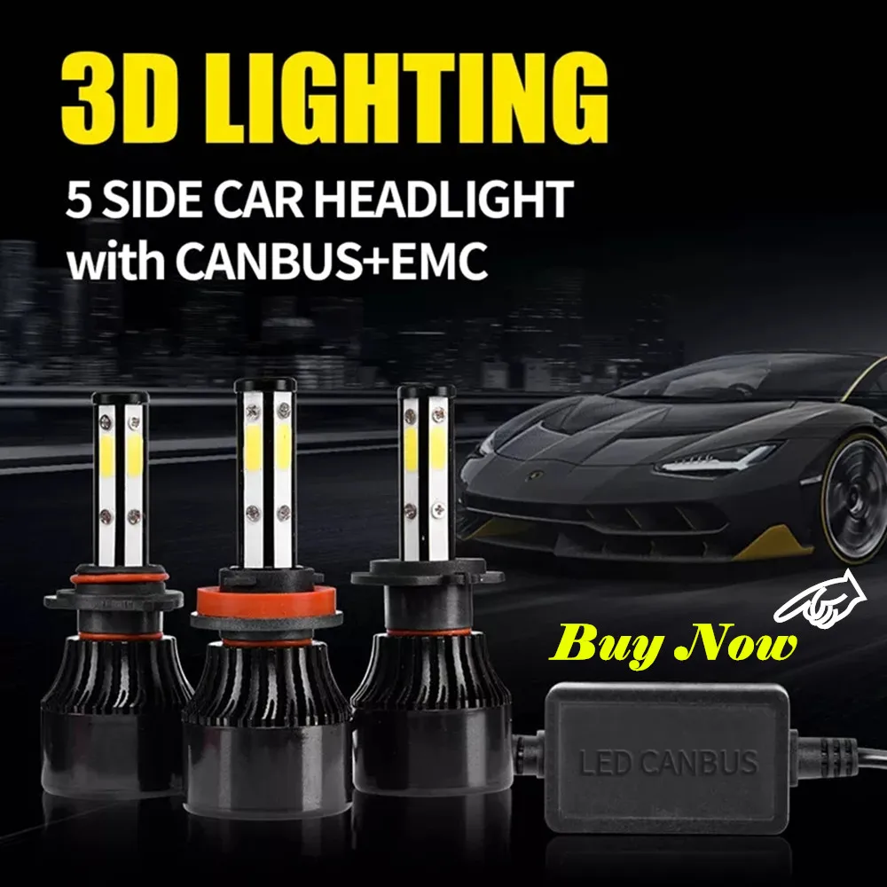 Inlong с чипами SAMSUNG H4 Led H7 Лампа 18000лм без ошибок Canbus H1 H8 H11 9005 HB3 9006 HB4 Автомобильная фара 6000K противотуманные фары